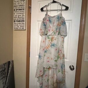 Floral Off-Shoulder Maxi Dress